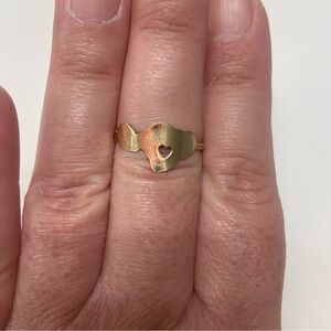 14k Gold-Filled Ring Maui Ring Heart Ring Hawaii Jewelry 8.75